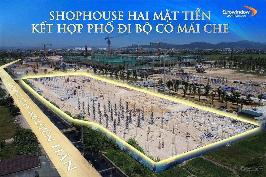 Bán liền kề tân cổ điển 120m2 eurowindow sport garden vinh, chỉ 7.7 tỷ, vay 70%