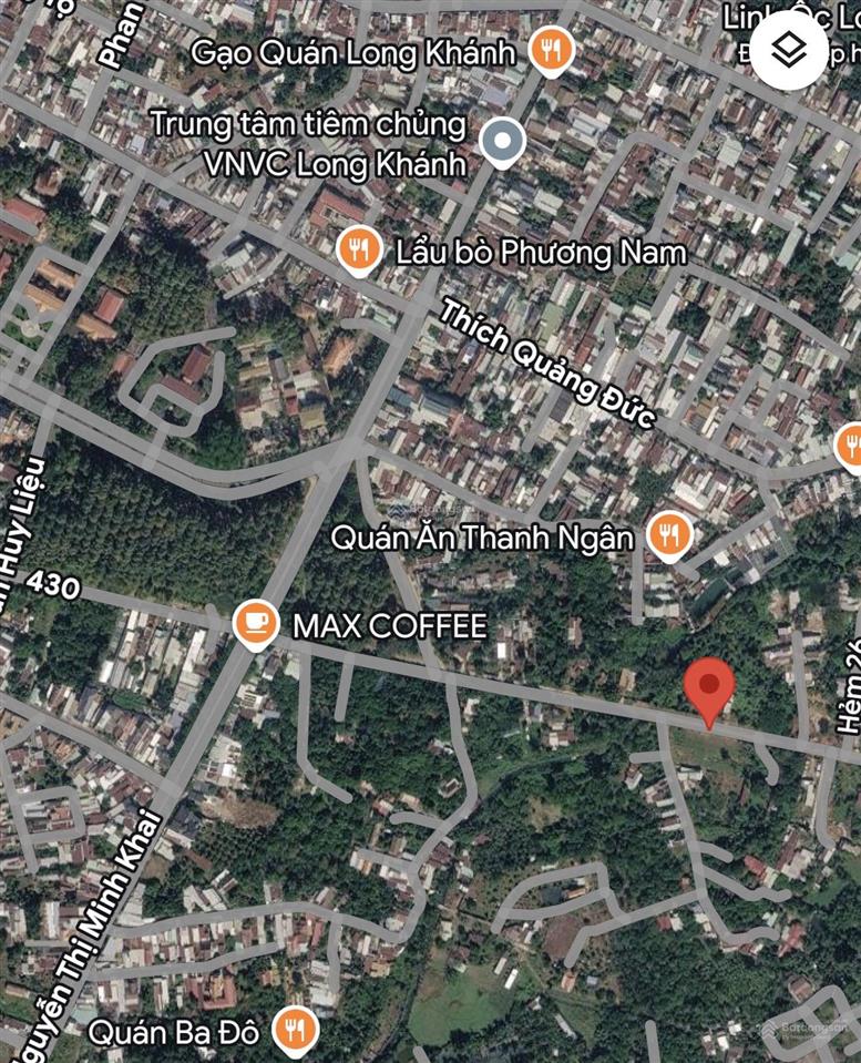 Bán lô đất 500m2 bề ngang 15m ngay sát tthc công phường long khánh, đường trước đất 12m.