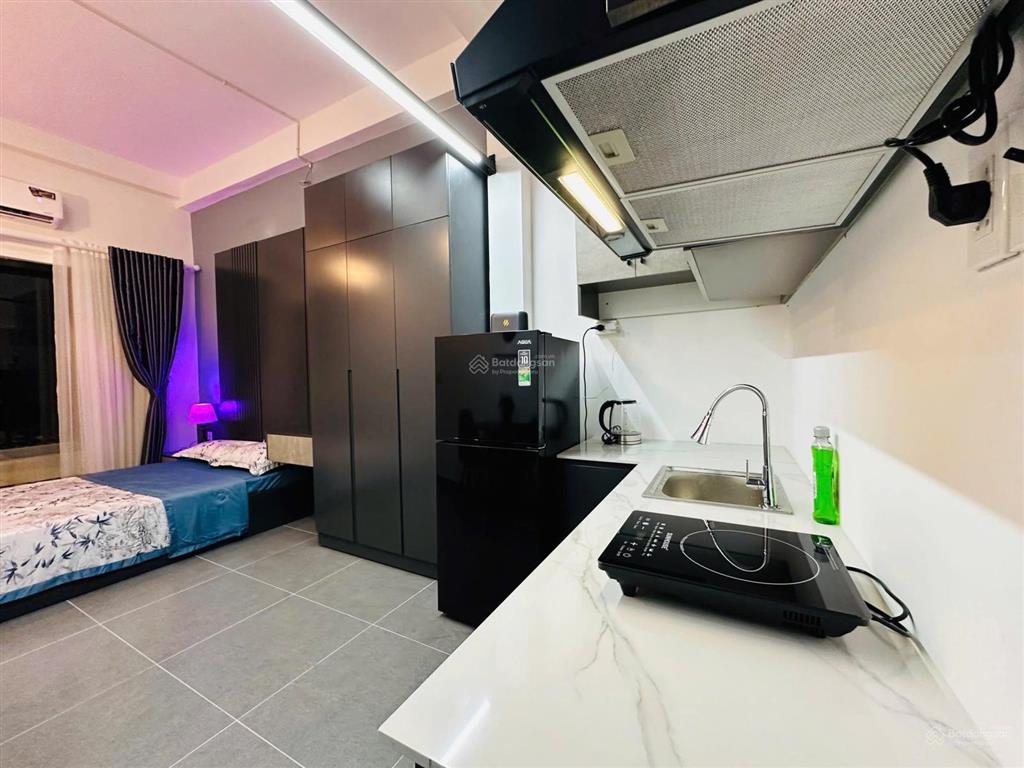Căn hộ studio ban công | full nội thất | máy giặc riêng | etown cộng hoà