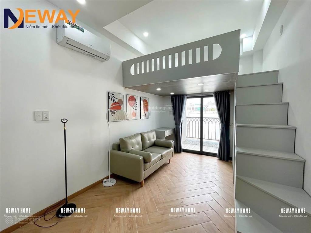 Căn hộ mini dạng phòng có gác ban công rộng thoáng sáng gần đh văn hiến, công thương, aeonmall