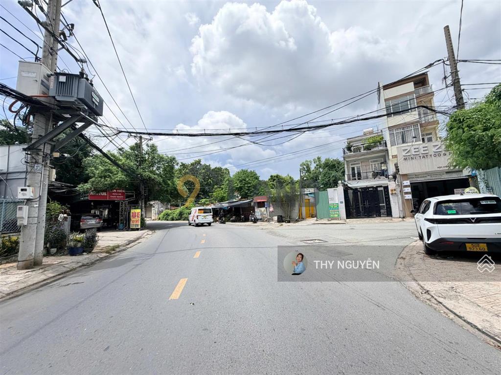 Đất đẹp góc 2 mặt tiền  sát ga metro bình thái  xd 1 hầm 6 tầng  dtsd 156m2  ngang 7,6m