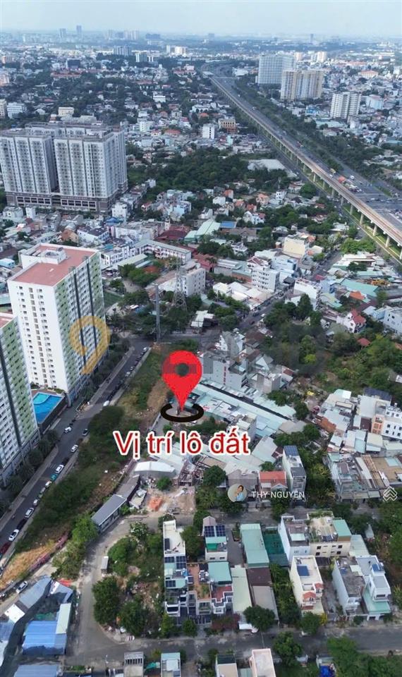 Đất đẹp góc 2 mặt tiền  sát ga metro bình thái  xd 1 hầm 6 tầng  dtsd 156m2  ngang 7,6m