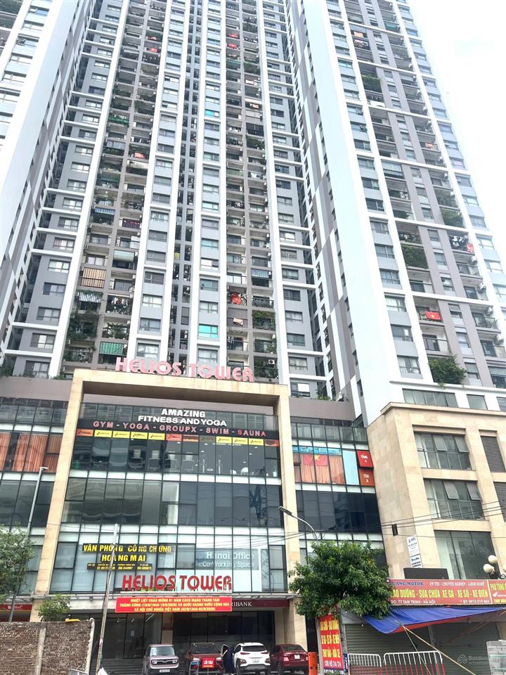 Bán căn hộ góc 72m tòa helios 75 tam trinh, view times city, 2 ban công thoáng mát