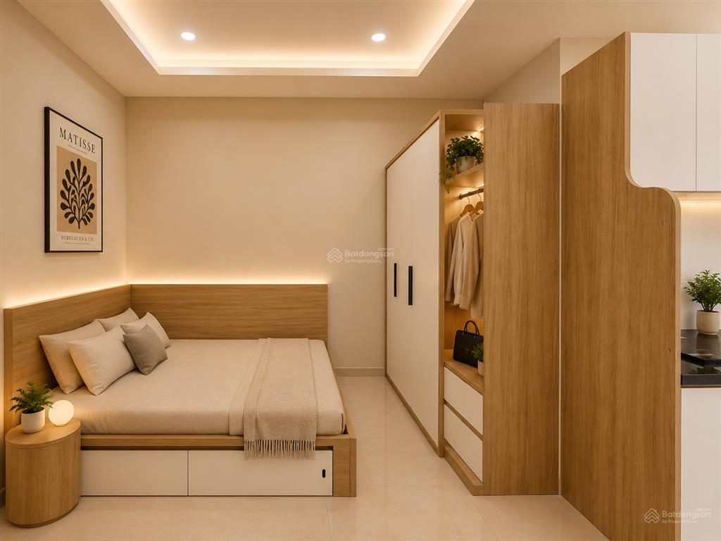 Cho thuê căn hộ chung cư studio ban công thoáng mát ngay gần mescedes quang trung  etow cộng hoà