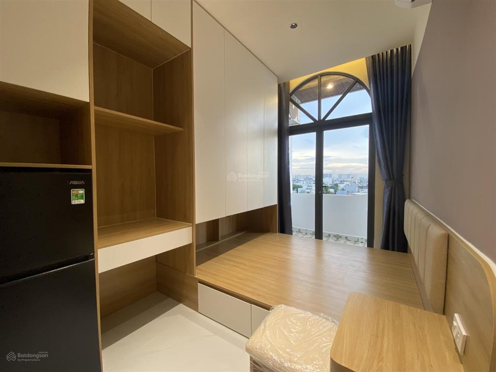 Khai trương chung cư mini studio ban công full nội thất ngay gần emart phan huy ích