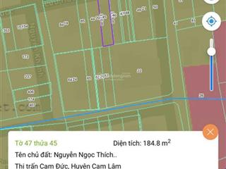 Bán đất mặt tiền đường lưu hữu phước cam đức  cam lâm .   0975 057 ***