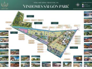 Siêu đô thị khu tây vinhomes sai gon park  hóc môn, ck lên đến 28%, hỗ trợ nh 0%/36 tháng