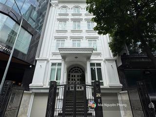 Bán toà vp nguyễn bá khoản cầu giấy,80m2 34tỷ 9t thông sàn có hầm,phân lô bàn cờ đi bộ ra mặt phố