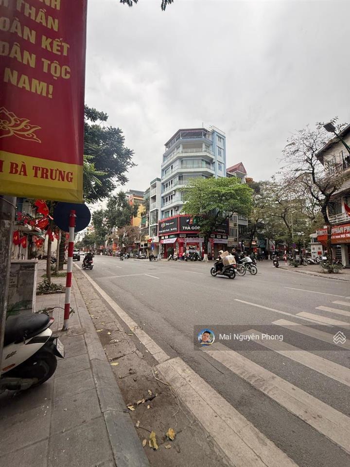 Bán building mp bà triệu,195m2x9t,có hầm,vỉa hè rộng,dt 800tr/tháng,qh ổn định,gpxd pccc hoàn công!