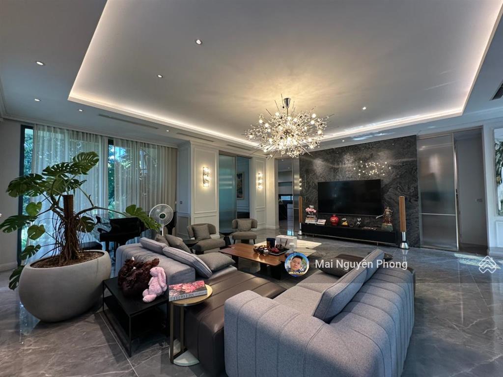 Biệt thự bằng lăng vinhomes riverside bán gấp,510m2 5t có hầm,view hồ,3 thoáng,nội thất cao cấp!