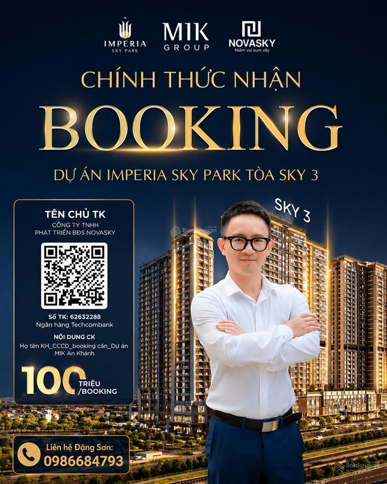 Bảng hàng imperia sky park (căn studio, 1pn, 2pn, 3pn) toà s1,s2, sky elite