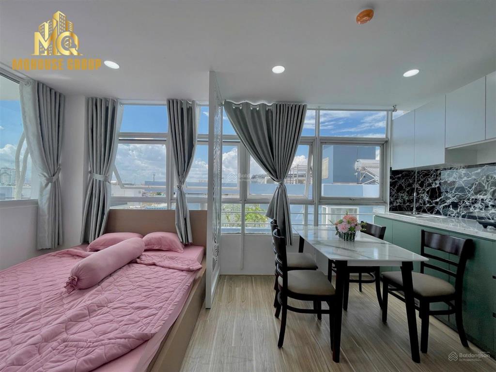 Căn hộ studio full cửa kính  máy giặt riêng ngay lãnh bình thăng  vòng xoay phú thọ
