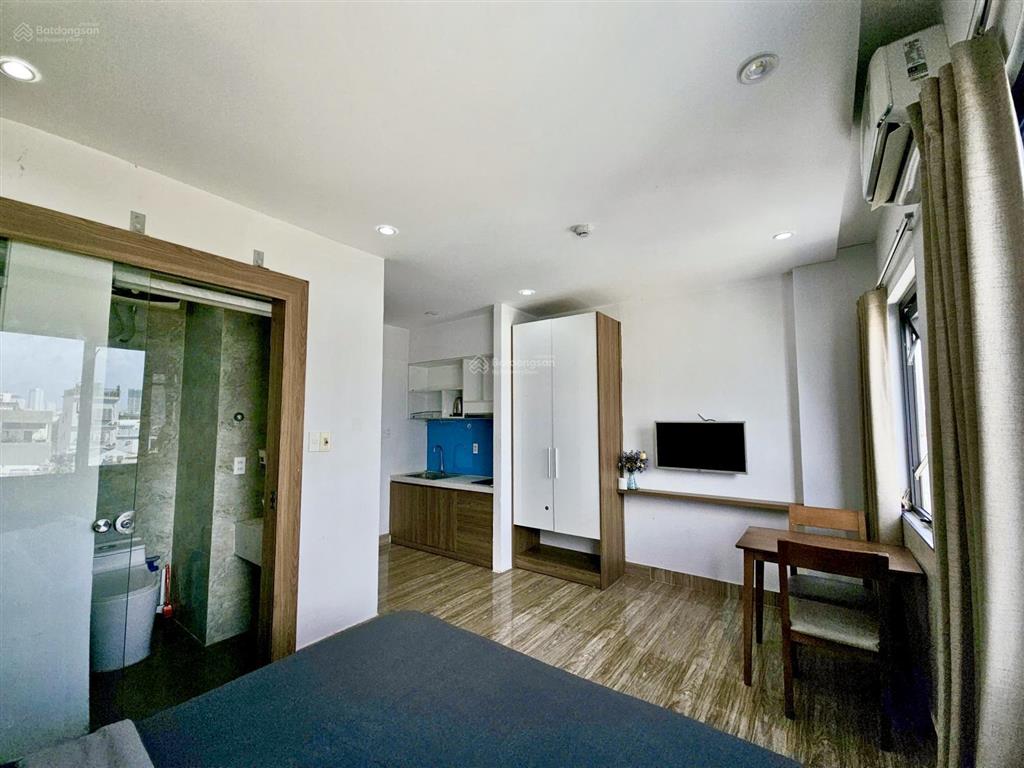 Cho thuê căn hộ quận 4 gần cầu khánh hội, đại học luật, bitexco, 1 phòng ngủ có ban công, thang máy