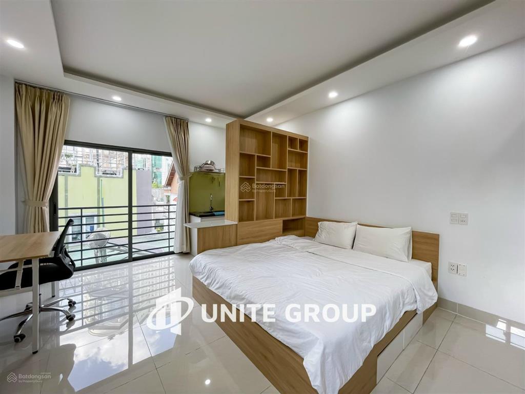 Cho thuê căn hộ quận 1 gần bùi viện, đại học văn lang, đầy đủ nội thất máy giặt, ban công, tách bếp