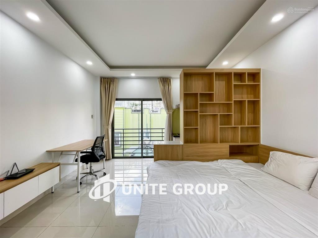 Cho thuê căn hộ quận 1 gần bùi viện, đại học văn lang, đầy đủ nội thất máy giặt, ban công, tách bếp