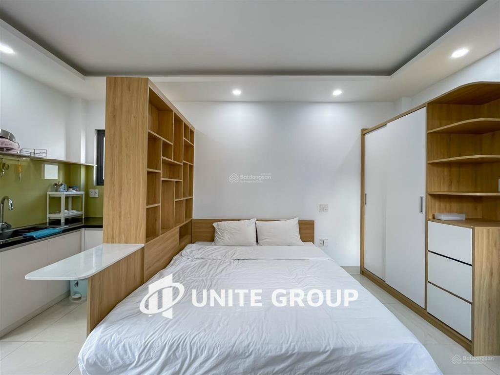 Cho thuê căn hộ quận 1 gần bùi viện, đại học văn lang, đầy đủ nội thất máy giặt, ban công, tách bếp