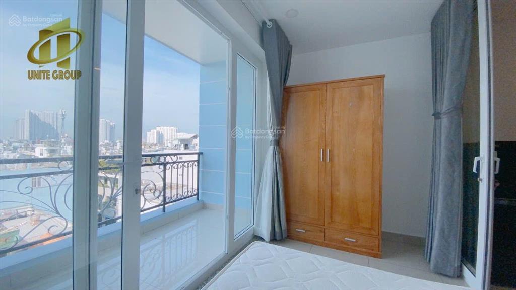 Cho thuê căn hộ quận 4 gần đh luật, cầu ông lãnh, đầy đủ nội thất, 1 phòng ngủ ban công, thang máy