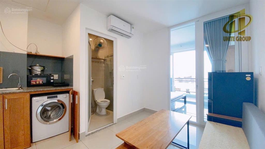 Cho thuê căn hộ quận 4 gần đh luật, cầu ông lãnh, đầy đủ nội thất, 1 phòng ngủ ban công, thang máy