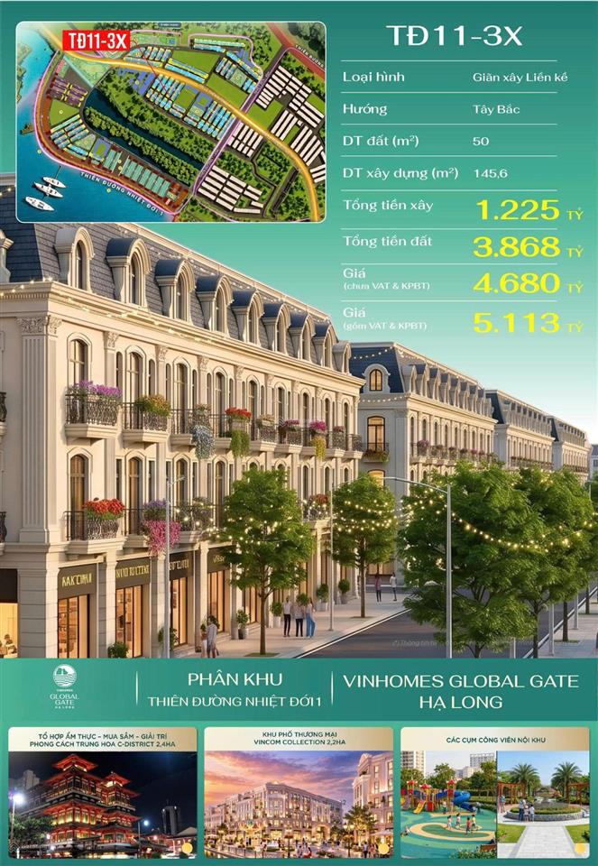 Căn "hoa hậu" rẻ nhất thị trường vinhomes global gate hạ long