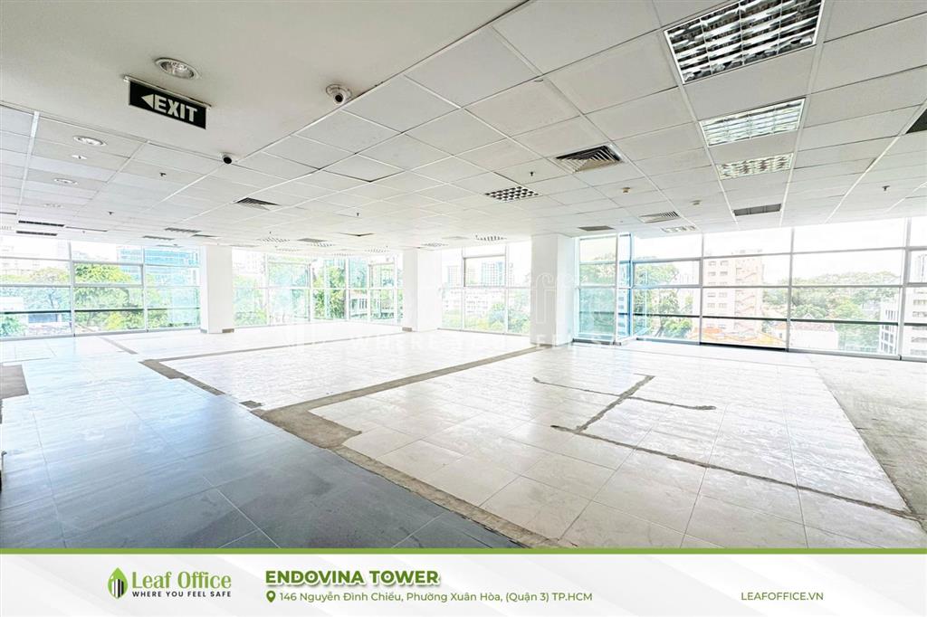 Cho thuê văn phòng tòa nhà endovina 146 nguyễn đình chiểu q3, dt đẹp, giá tốt chỉ 580k/m2/tháng