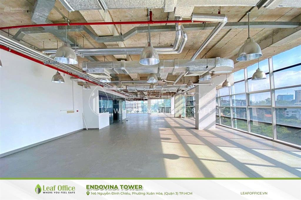 Cho thuê văn phòng tòa nhà endovina 146 nguyễn đình chiểu q3, dt đẹp, giá tốt chỉ 580k/m2/tháng