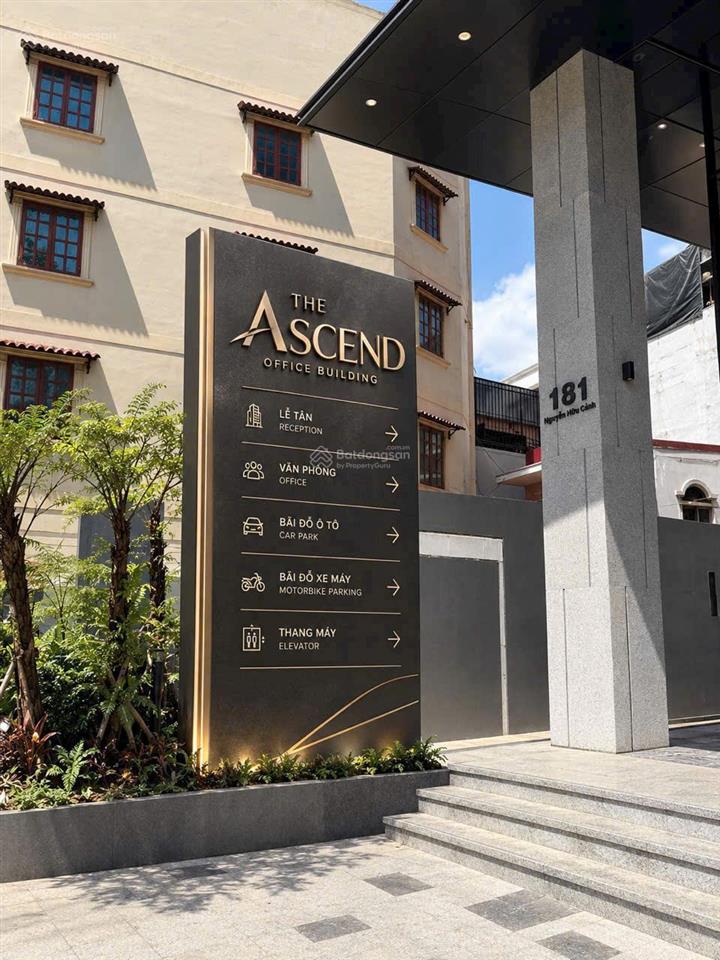 Cho thuê văn phòng the ascend building 181 nguyễn hữu cảnh, bình thạnh 300m2, giá 477.000 vnđ/m2