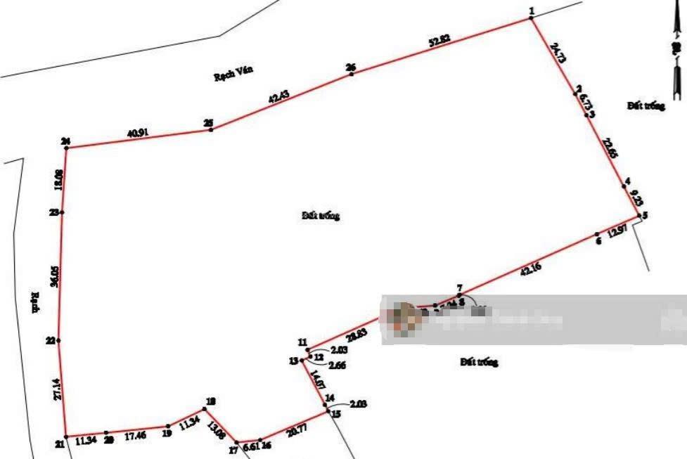 Hơn 1 ha đất giáp sông đường long phước  xe hơi tới nơi  ngang 135m tiếp sông  giá 86 tỷ tl mạnh