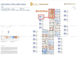 Bán căn 3 p ngủ masteri era landmark, view đẹp, tầng trung, tiến độ giãn, rẻ nhất thị trường