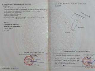 Chính chủ gửi bán một e hoa hậu tại quyết tiến  nam đồ sơn lô đất với diện tích 108,9m2. nga