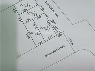 Chính chủ gửi bán 4 lô đất siêu đẹp tại tân thành! diện tích từ 40m2 đến gần 60m2
