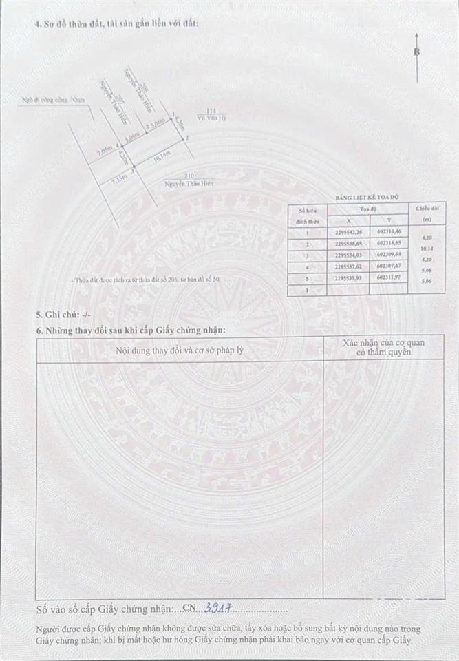 Chỉ với 1tỷ090tr có ngay lô đất dt 42.5m2, mặt ngỡ trải nhựa 8m, tại trung nghĩa, nam đồ sơn