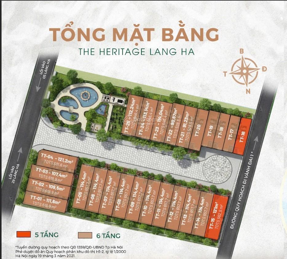 Hot! căn liền kề heritage ngoại giao giá cạnh tranh, sẵn sổ đỏ, tài sản truyền đời sinh lời bên vững