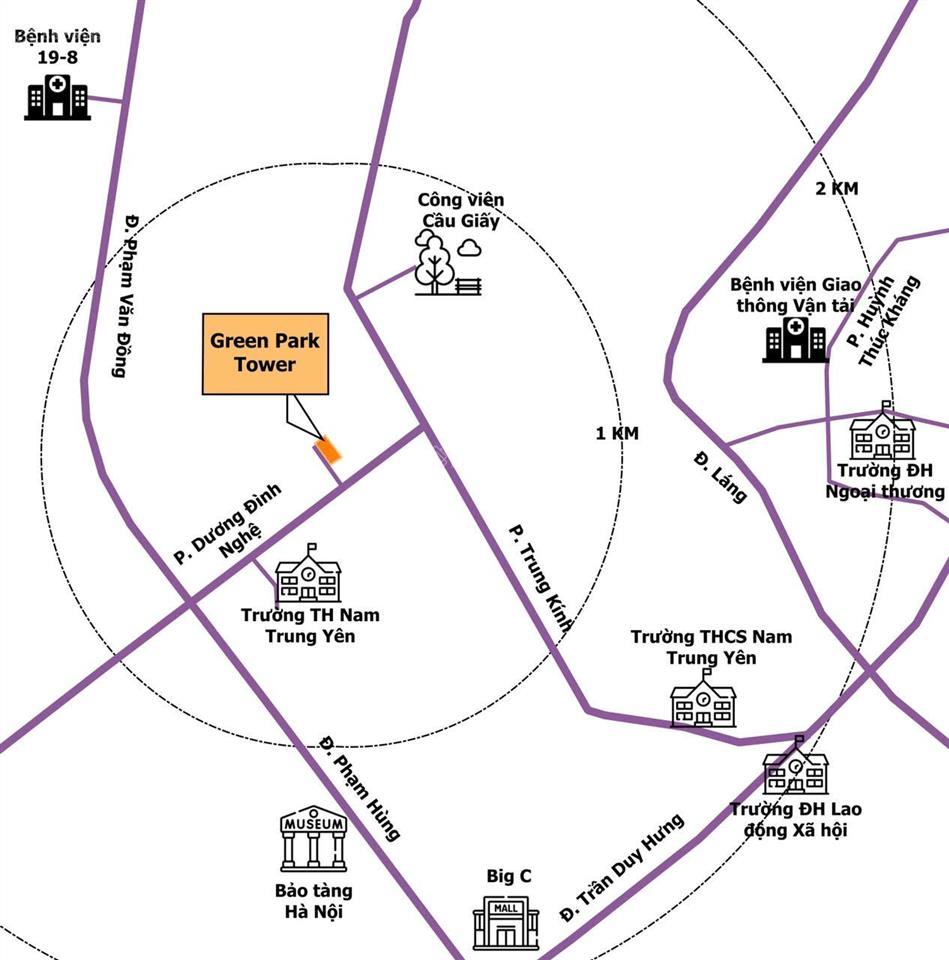Tôi chính chủ cần bán nhanh căn hộ chung cư green park 105m2 3n2vs. view thoáng đẹp. giá 8,9 tỷ