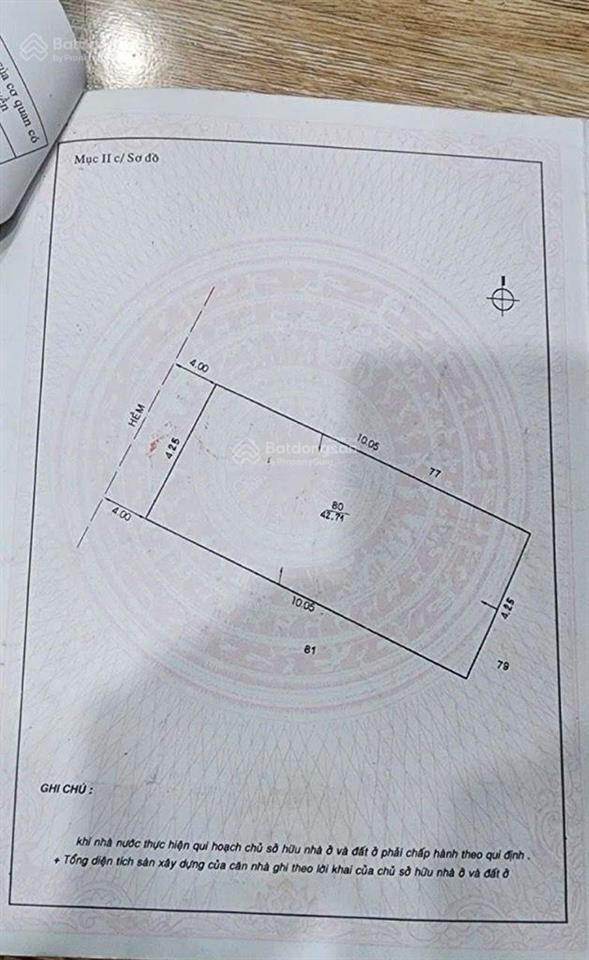 Bán nhà riêng 5,6 tỷ, 42,7 m2 tại thạch lam, phú thạnh, quận tân phú,