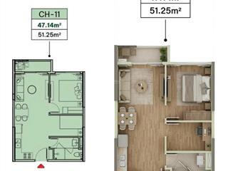 Bán 1pn + 47m2 the parkland ocean city, kđt compound khép kín, giá từ 2,635 tỷ, trả trước 350 triệu
