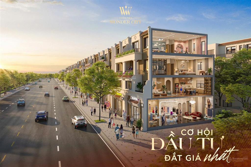 Shop đại lộ ban mai vinhomes wonder city đan phượng hà nội gần công viên trực tiếp cđt vin