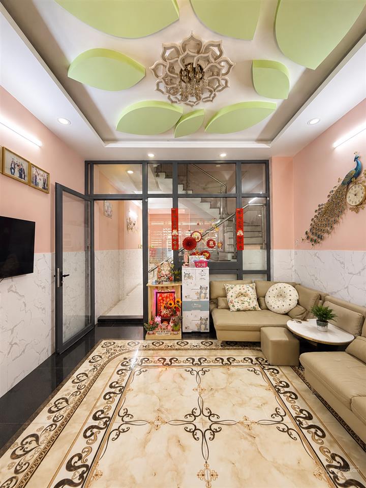 Siêu phẩm nhà 4 tầng khu vip 110 bà hom  quận 6  đường nhựa 6m  ngang 4,4m x 14m  nhỉnh 8 tỷ