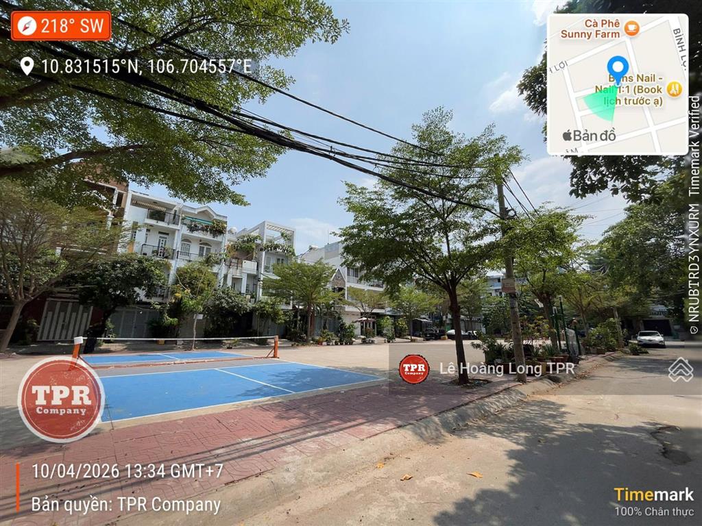 Rẻ nhất khu vực bình lợiđặng thùy trâm. nhà 4 tầng view công viên, cn 110m2 vuông vức ôtô vào nhà