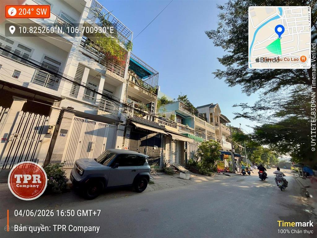 Nhà 4 tầng 1/ đặng thùy trâm siêu rẻ. 5x20m vuông vức, hẻm lớn 14m khu đh văn lang chỉ 13,9 tỷ tl