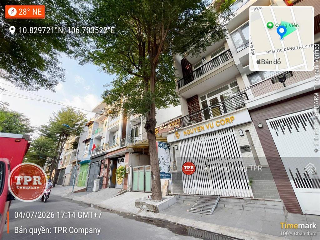 Nhà đẹp hầm + 4 tầng công viên đặng thùy trâm, vị trí thanh khoản cực cao. 4,5x22m vuông vức 15,7tỷ