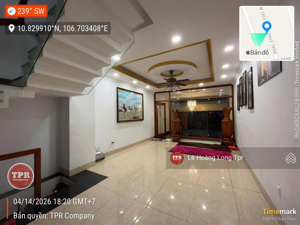 Nhà đẹp hầm + 4 tầng công viên đặng thùy trâm, vị trí thanh khoản cực cao. 4,5x22m vuông vức 15,7tỷ
