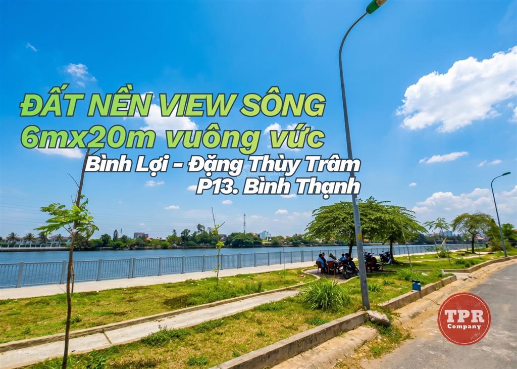Đất nền hiếm 6x20m vuông vức view sông bình lợi  đặng thùy trâm. vị trí đắc địa, không ngập 15,2tỷ