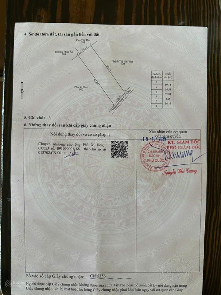 Chính chủ bán gấp lô đất mặt tiền 1000m đường cây thông ngoài,cửa dương,vị trí đắc địa,sinh lời cao