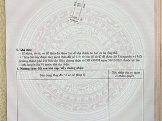 Mảnh đất đẹp còn sót lại thuộc tản lĩnh ( suối hai ), ba vì, hà nội
 diện tích 347m2, có 150m2 đ