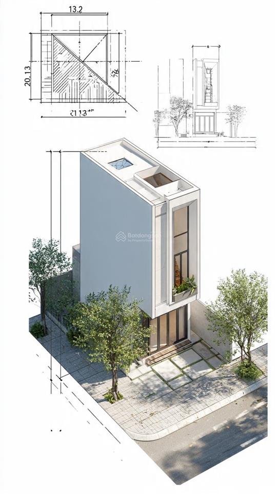 [q7] đất lớn 405m2mt võ thị nhờnở hậu xây được 8 tầng( có hầm)90 phòng có bản vẽ kiết kế sẵng
