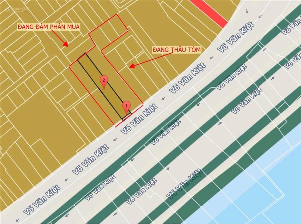 [ q1 ] quỹ đất mặt tiền võ văn kiệt 415m2 dòng tiền 300 triệu/tháng