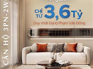 Sky zen với thiết kế 3pn2wc  giải pháp nhà ở cho gia đình việt đa thế hệ, giá chỉ từ 3.763 tỷ