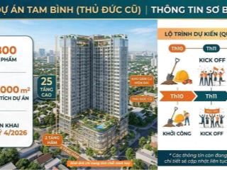 Nhận booking nội bộ dự án happy one elite tam bình thủ đức