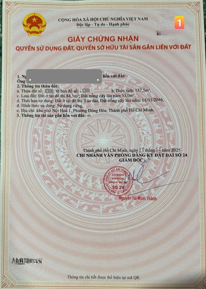 Bán đất ngang 8,6m, gần làng đại học hcm, ngay bên chung cư bcons, xây căn hộ dịch vụ quá ok
