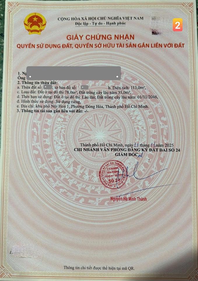 Bán đất ngang 8,6m, gần làng đại học hcm, ngay bên chung cư bcons, xây căn hộ dịch vụ quá ok